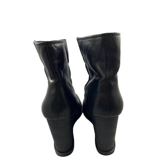 Splendid Women's Rebecca Wedge Boot Size 7 Black Bootie - Picture 5 of 5